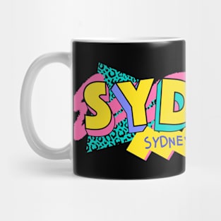 Sydney, Australia Retro 90s Logo Mug